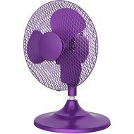 12&quot; 3 Speed Height Adjustable 2-in-1 Stand/Table Fan, Purple