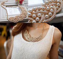 Womens Pendant Gold Plated Chain Collar Statement Necklace Fashion Jewelry N3