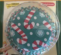 Betty Crocker NoFade Baking Cups-Cupcake Liners (Christmas Candy-Cane And Snowflakes)( 2 Pack 48 Pcs)