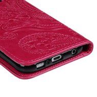 Galaxy S6 Case,Samsung Galaxy S6 Case - Wallet Flip Stand Case Embossed Plants PU Leather Case Shockproof Soft... N40
