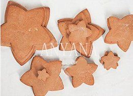 Anyana 10 Pcs set 3D Star Decoration Cutter Cookie Biscuit Set for Gift Christmas Tree N3