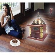 Coffee Tools Retro Style Manual Hand-crank Coffee Grinder Golden tone, Cast Iron Burr Core Kitchen Product BS N2
