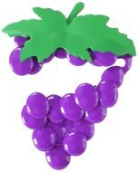 Cork Pops 22230 Magnetic Foil Cutter, Cluster of Purple Grapes