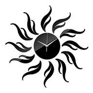 EverTrust(TM) new hot diy wall acrylic mirror clock stickers home decoration for living room multi-piece package...
