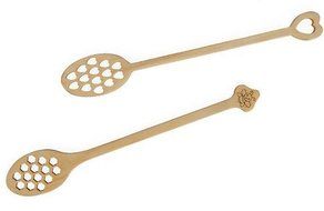Bee Love - Honey dipper with bee and heart