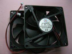 2 pcs Brushless DC Cooling Fan 24V 9025S 7 Blades 2 wire 92x92x25mm Sleeve-bearing Skywalking