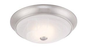 Designers Fountain LED1001-35 Cirrus 11-Inch LED Flushmount, Satin Platinum by Designers Fountain