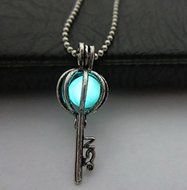 luminous Steampunk Pretty Magic Fairy Locket Glow In The Dark Pendant Necklace N2