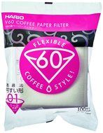 Hario 02 100 Count Coffee Paper Filter, Natural N2