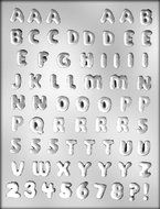 CK Products -1/2-Inch Letters and Numbers Chocolate Mold
