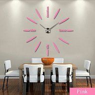 EverTrust(TM) real new limited Quartz watch big diy 3d mirror sticker Metal wall clock modern art clocks home... N5