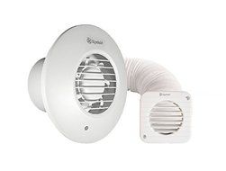 Xpelair 93086aw Simply Silent Shower Fan Complete - Cool White by Xpelair