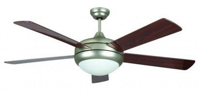 Concord 52SAT5ESN Ceiling Fans with Opal Glass Shades, Satin Nickel Finish by Concord Fans