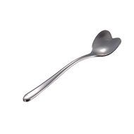 LADEY Heart Shape Stainless Steel Coffee Scoop Polishing Mini Coffee Spoon Teaspoon (2pcs/pack) N2
