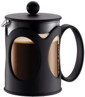 Bodum Kenya 8-Cup French Press Coffee Maker, 34-Ounce, Stainless Steel, Black N2