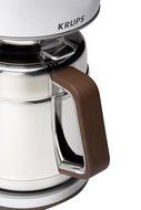 KRUPS KT600 Silver Art Collection Thermal Carafe Coffee Maker with Chrome Stainless Steel Housing, 10-Cup, Silver