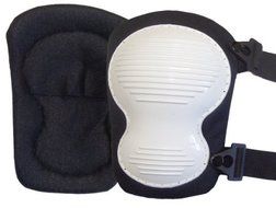 Impacto 82600000000 Knee Pad Plastic Hard Cap, Black/White by Impacto