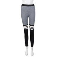 FAPIZI &hearts; Women Pants &hearts; Women Fitness Yoga Leggings High Waist Stripe Patchwork Skinny Push Up Pants (L, Black) N2