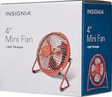 Red Table Desk Fan Durable Workstation Small Space Air Cooling Unit 360&deg; Tilt N4