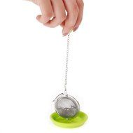 Tea Infuser Strainer Mesh Ball with Silicone Dish N2