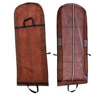 Wed2BB Two Use Ways Coffee NonWoven Dust-proof Garment Bag With Handles For Travel Carry Cover Wedding Dresses