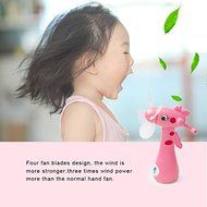 GOUP 2-PACK Summer Four Soft Fan Blades Spray Water Fans + Strong Wind Hand Mini Fans, Children and Adult Portable... N16