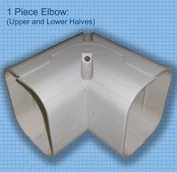 Decorative PVC Line Cover Kit for Mini Split Air Conditioners and Heat Pumps N9