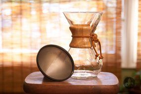 Reusable &amp; Washable Stainless Steel Cone Coffee Filter Fits Chemex&reg; 6, 8 &amp; 10 Cup Coffee Makers