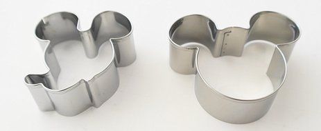 Mickey and Minnie Mouse Stainless Steel Cookie Cutter