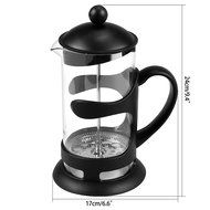 Homdox French Press Glass and PP Plastic Coffee Maker, 8 Coffee Cups (1 Liter), 34oz N3