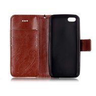 iPhone 5C Case, iPhone 5C Wallet Case,PHEZEN Four Leaf Clover Flower Design PU Leather Wallet Case Stand Flip...