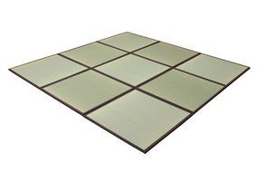 Tatami Japanese Igusa Mattress Indigenous Unit MAT Made in Japan 6 piece set N4