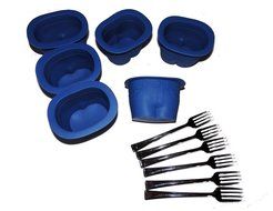 Set 6 Muffin Top Jeans Shape Silicone Baking Cups - As Batter Rises, Spills Over Waistband, Creates Muffin Top...