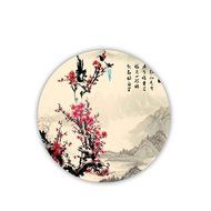 Generic Cup Coaster Made By Mdf Printed Asian Chinese Ink Painting Individuality N3