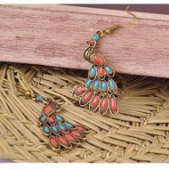 Fashion Vintage Dangle Peacock Earrings New N2