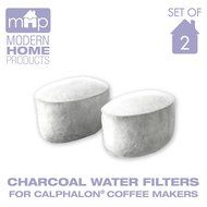Charcoal Water Coffee Filter Cartridges, Replaces Calphalon Style Water Coffee Filters- Set of 2