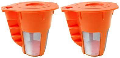 Novo Cafe 2 Pack of Premium Reusable K-Carafe Coffee Filter for Keurig 2.0