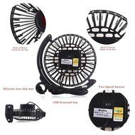 USB Desk Fan Small Personal Fan USB Powered with Two Speed, Metal Design and Quiet, 4" (Blue) N10