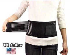 Deluxe Double Pull Magnetic Lumbar/ Lower Back Support Belt Breathable Brace by Aofit