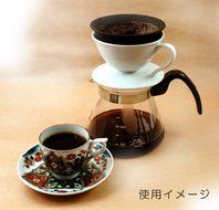 New porcelain ceramic filter (with dripper) White B028 (japan import)