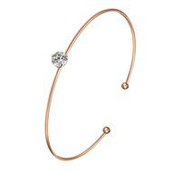 AutumnFall Women's Swarovski Crystal Accented Gold-Tone and Black Bangle Watch with Bracelet Set (609GB) N39
