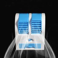 AMA(TM) Portable Dual Mini USB Battery Fan Car Vehicle Fan Air Conditioner Cooler (Orange) N8