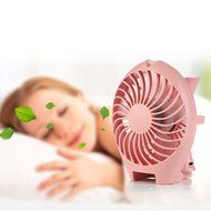 Megadream Portable USB Rechargeable 18650 Battery Operated Foldable Desk Personal Hand Held Cooling Fan with Big... N15