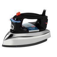 BLACK+DECKER F67E Classic Iron with Aluminum Soleplate, Black/Silver N2