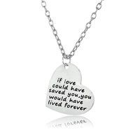 Sister Heart Horse Silver Chain Choker Family FriendShip Charm Pendant Necklace N11