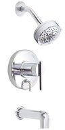 Danze D512058T Parma Single Handle Tub and Shower Trim Kit with Efficient Flow Showerhead, Chrome by Danze