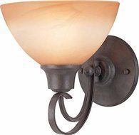 Volume Lighting V2661-53 Altamonte 1 light frontier iron bathroom wall sconce by Volume Lighting