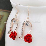 Hot Fashion Women's Crystal Rhinestone Ear Studs Earrings Charming Jewelry Gift N6