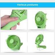 Megadream Portable USB Rechargeable 18650 Battery Operated Foldable Desk Personal Hand Held Cooling Fan with Big... N21