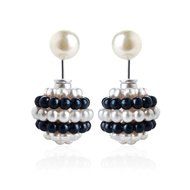 Fashion Pearl Crystal Rhinestone Gold/Silver Plated Earring Ear Stud Jewelry N10